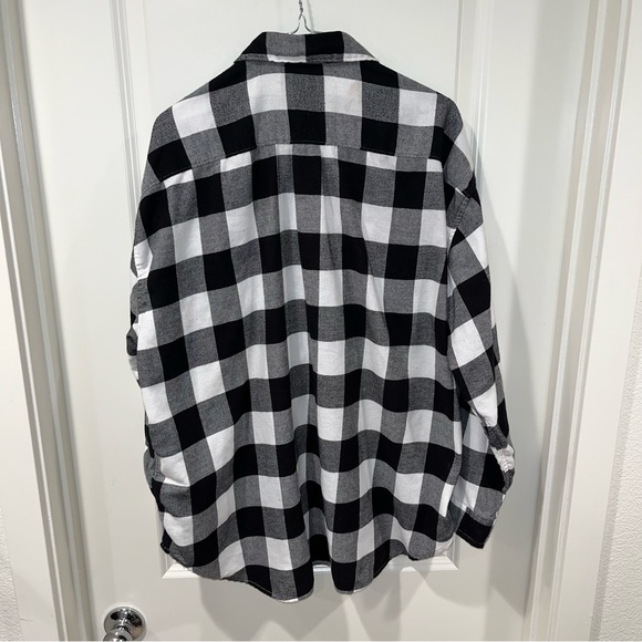 Levi's Mens Worker White Black Plaid Woven Button Up Dress Tee Shirt Size XLarge - Picture 4 of 7